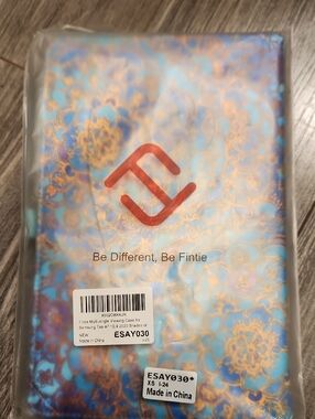NWT Fintie Multi-Angle Tablet Viewing Case Samsung Tab A7 10.4 in Blue & Gold